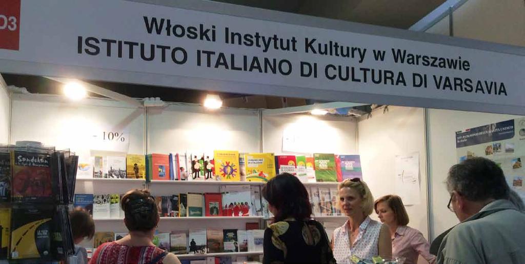 Specjalne wydarzenie Evento speciale 13 Fiera del Libro di Varsavia czwartek giovedì 17.05 godz. ore 10.00 PGE Stadion Narodowy w Warszawie Stadio Nazionale di Varsavia - Stand 113/D13 al.