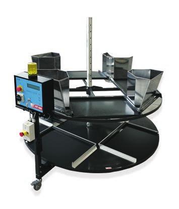 SYSTEMY NAPEŁNIANIA I MAGAZYNOWANIA FILLING AND STORAGE SYSTEMS Obrotowe systemy napełniania i magazynowania Rotating filling and storage systems F35xx Karuzela do napełniania kartonów Carousel for