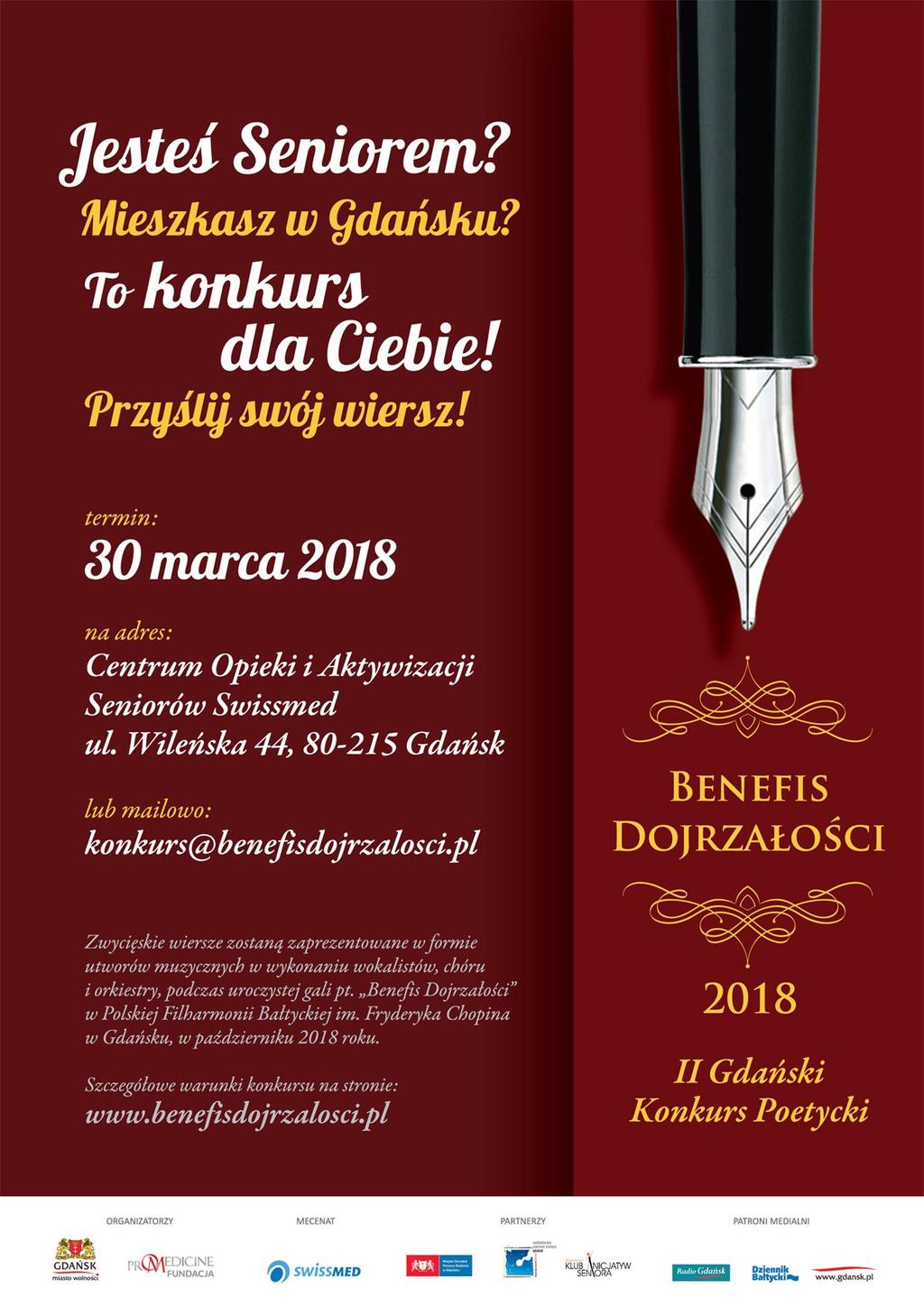 BENEFIS DOJRZAŁOŚCI BENEFIS DOJRZAŁOŚCI Gdańsk 2018 Więcej szczegółowych informacji,