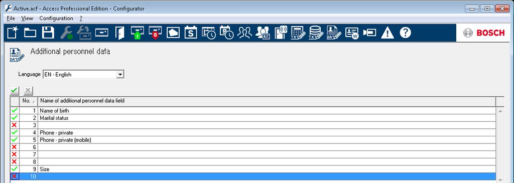 Access Professional Additional Personnel data (Dodatkowe pola danych osobowych) pl 129 14 Additional Personnel data (Dodatkowe pola danych