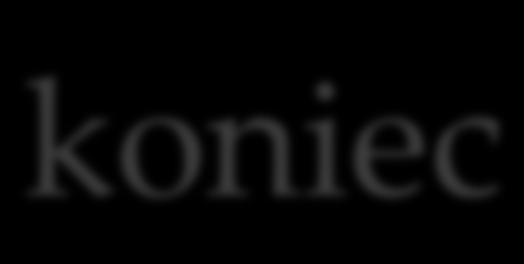 koniec
