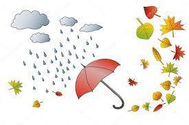 W ostatnim tygodniu października starszaki rozmawiały na temat zjawiskach pogodowych jesienią.