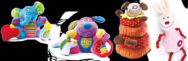 The toys may be easily carried around or hung over the bed or stroller thanks to the safe and strong elastic hooks.