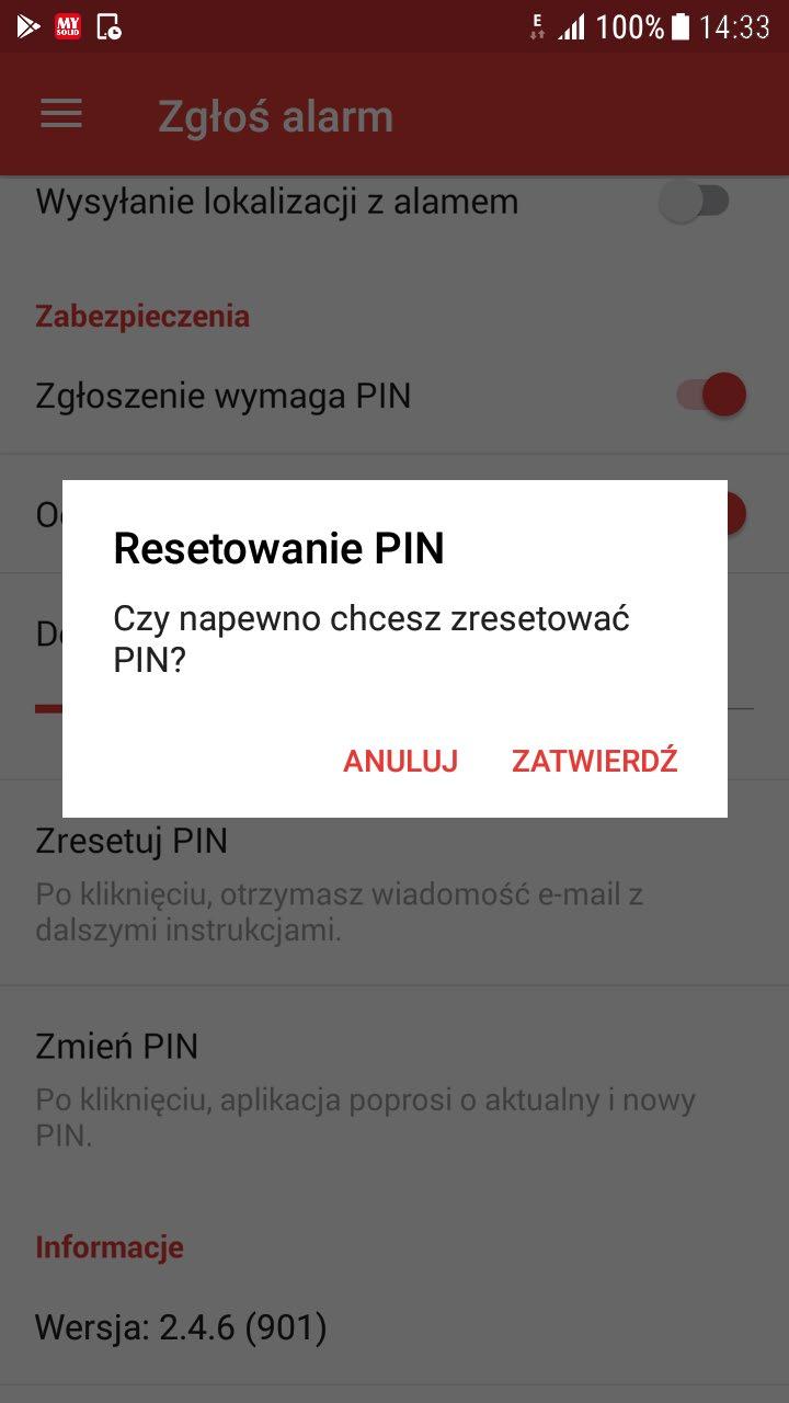 Po wybraniu tej opcji pojawia nam się dialog potwierdzający.