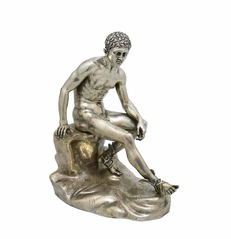 78 Figura Merkurego 2 poł. XX w. srebro p. 800, m.