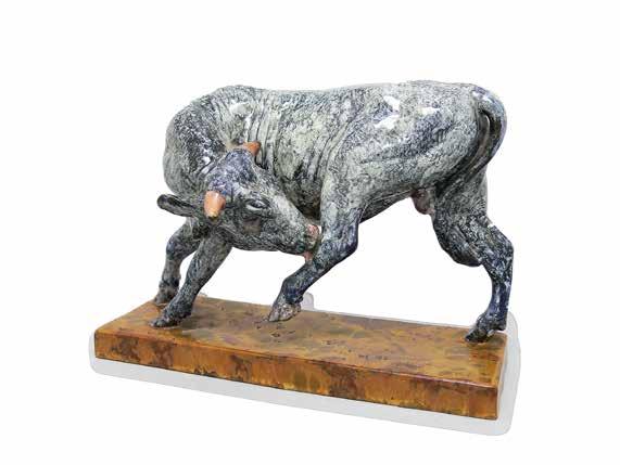 8 Figura młodego byka Królewska Manufaktura Majoliki w Kadynach, ok. 1930 r., proj.