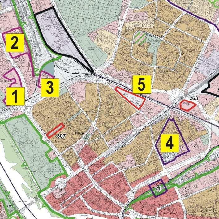 ANALIZA SKŁADANYCH WNIOSKÓW W SPRAWIE ZMIANY STUDIUM STRUKTURA FUNKCJONALNO-PRZESTRZENNA PRAGA PÓŁNOC OGÓŁEM WNIOSKÓW 21 DOTYCZĄCYCH STRUKTURY FUNKCJONALNO PRZESTRZENNEJ 4 PRAGA PÓŁNOC zmiana
