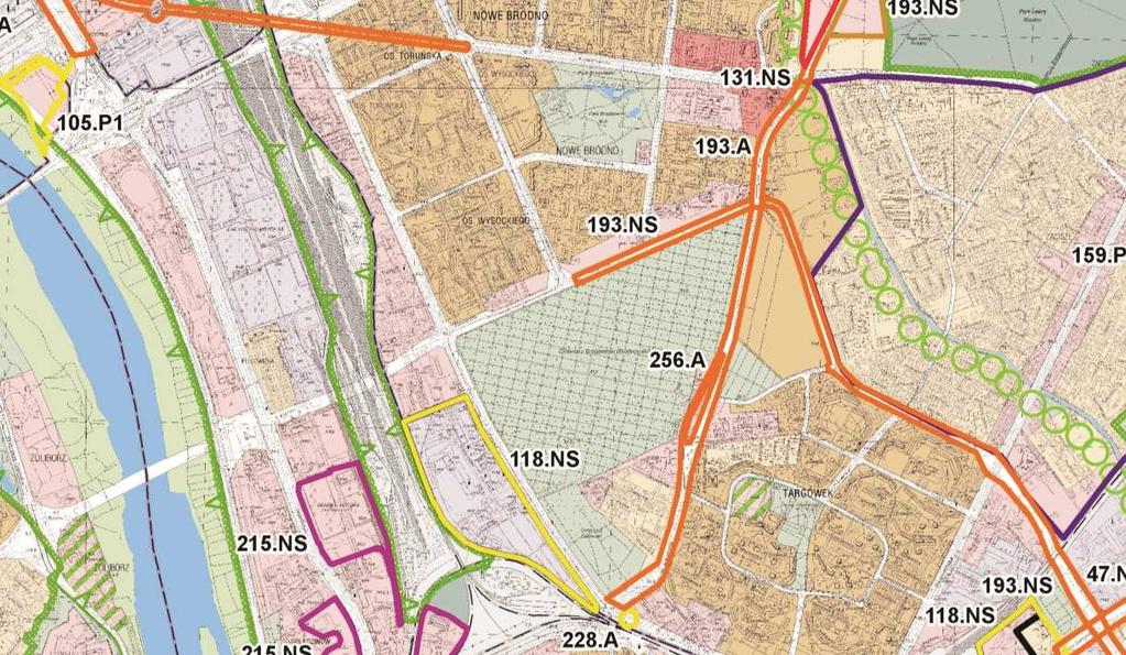 Jagiellońskiej i Golędzinowskiej (2/215,3/215) zmiana przeznaczenia usług nauki (UN rejon ul.