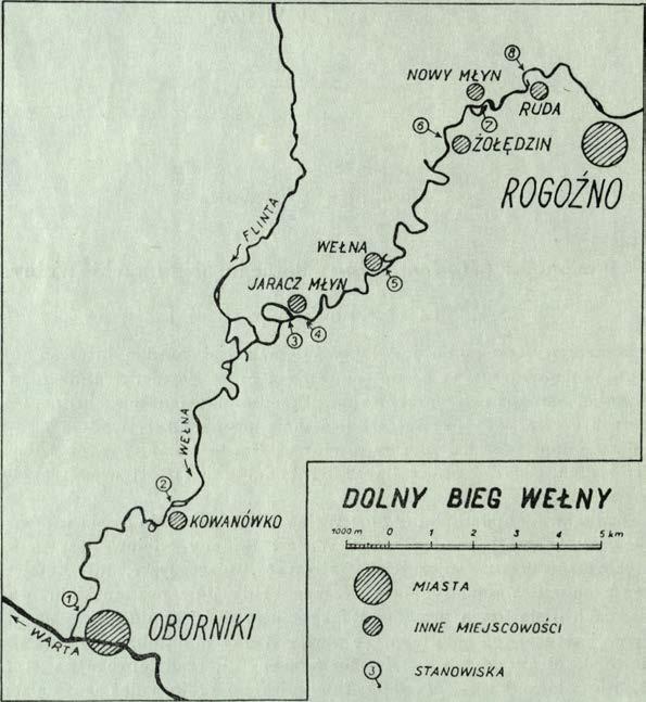 Mapka terenu badań. 1.