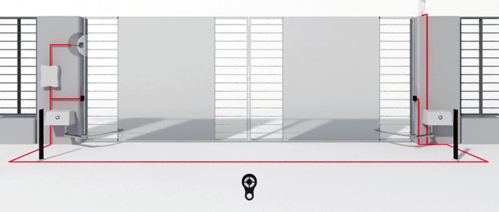 Fig. 4 IT - Installazione tipica EN - Typical Installation FR - Installation type ES - Instalación típica DE - Typische Installation PT - Gráfico ângulo de abertura PL - Wykres kąta otwarcia 4 5 2 2