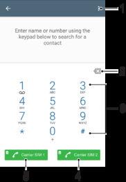 Łączenie Nawiązywanie połączeń W celu nawiązania połączenia można ręcznie wprowadzić numer telefonu, stuknąć numer zapisany na liście kontaktów lub stuknąć numer telefonu w widoku rejestru połączeń.