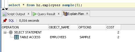 Sample Table Scan Ten rodzaj dostępu do tabeli wykorzystywany jest