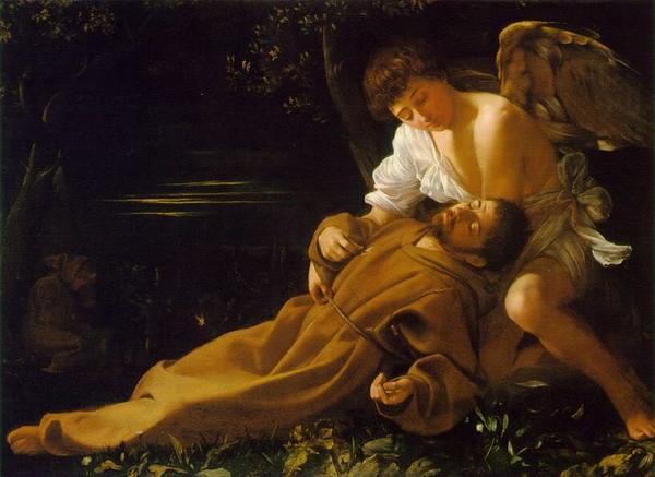 4 z 8 2016-11-16 14:26 Ekstaza św. Franciszka, Caravaggio Jako że przez stulecia sztuka związana była z religią, oczywistym staje się, że kompozycje musiały "piąć się" ku niebu (stąd np.