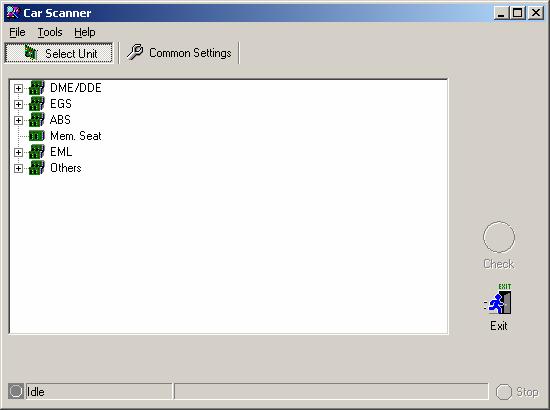 Carsoft 3.4 program pracujący w środowisku DOS, naleŝy uruchamiać go w czystym Dosie (przed startem Windows).