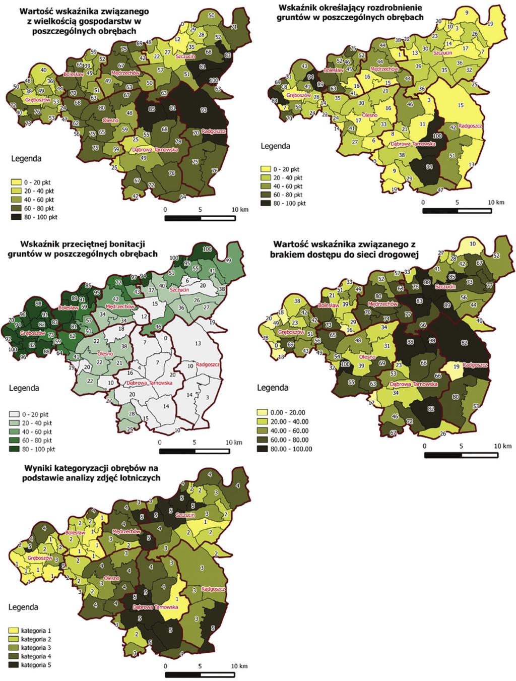 Jarosław Janus, Jarosław Taszakowski źródło: opracowanie własne na podstawie (Janus J., Taszakowski J., 2013 a,b,c,d) source: the author s study based on (Janus J., Taszakowski J., 2013 a,b,c,d) Rysunek 1.