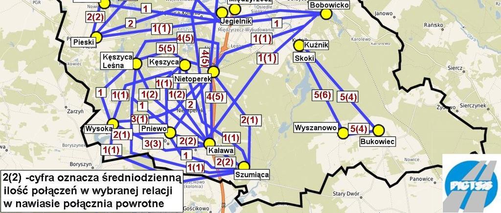 Kaława Nietoperek Połączenia wewnątrzgminne ogółem w soboty i niedziele Do W roku Średniodziennie zw V P Σ zw V P Σ Kaława 99 99 1 0 0 1 Nietoperek 99 99 1 0 0 1 Głębokie 99 99 1 0 0 1 Nietoperek 99
