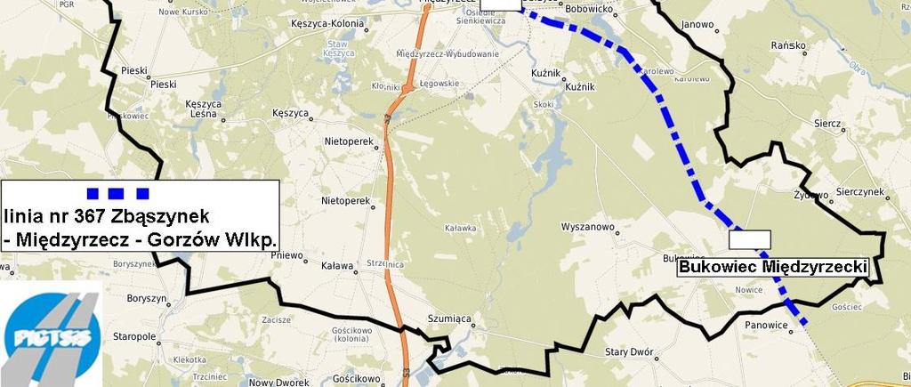 niewielkim stopniu umożliwia mieszkańcom podróżowanie po terenie Gminy Międzyrzecz.