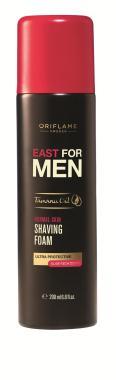 24910 Wzmacniający żel do mycia ciała i włosów East for Men 250 ml Oczyszczający i wzmacniający żel 2 w 1 do ciała i włosów, o odświeżającym zapachu. Wzbogacony odżywczym olejem Tamanu.