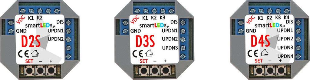 D2S D3S D4S Instrukcja użytkownika v2.3 jaki upłynął od momentu rozpoczęcia cyklu rozjaśniania (w przypadku ściemniania natężenie oświetlenia maleje proporcjonalnie do czasu ściemniania).