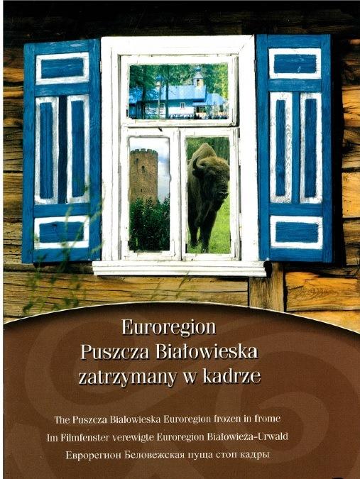 Publikacja "Euroregion zatrzymany w kadrze" (2008) to pozycja albumowa prezentująca samorządy polskie i białoruskie, będące członkami Stowarzyszenia Euroregionu