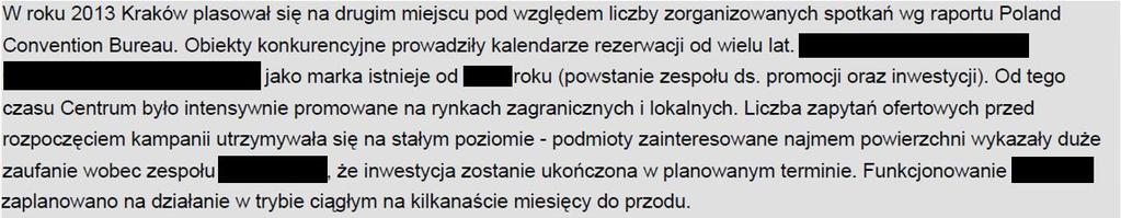 Pozycja wyjściowa zły przykład Tu nie ma żadnych