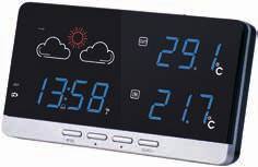 Stacje meteorologiczne Latarki Oświetlenie E5201 typ E5201 26 06 141 000 1/10/ /20 zegar: DCF (zegar sterowany sygnałem radiowym) podświetlenie LED wyświetlacza strefy czasowe data budzik powtarzane