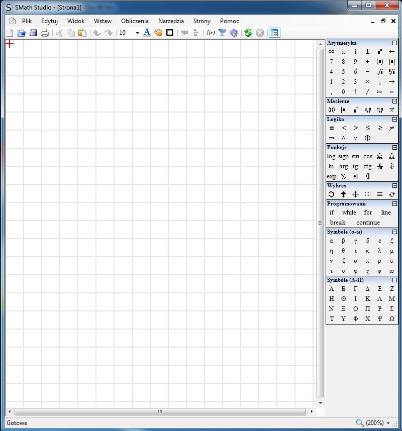 1. SmathStudio środowisko pracy SmathStudio jest darmowym programem wspomagającym obliczenia matematyczne.
