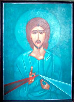 nowosielski Jerzy Painting of Divine Mercy (Pantokrator), 1983.
