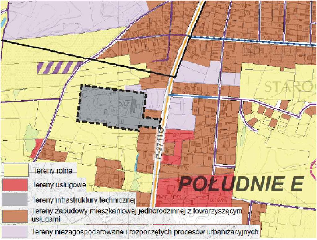 ZAGOSPODAROWANIU TERENU KDW W U TERENY DRÓG WEWNĘTRZNYCH TERENY INFRASTRUKTURY TECHNICZNEJ,ZAOPATRZENIA W WODĘ TERENU ZABUDOWY USŁUGOWEJ RYSUNEK PLANU Autor opracowania: mgr inż. arch.