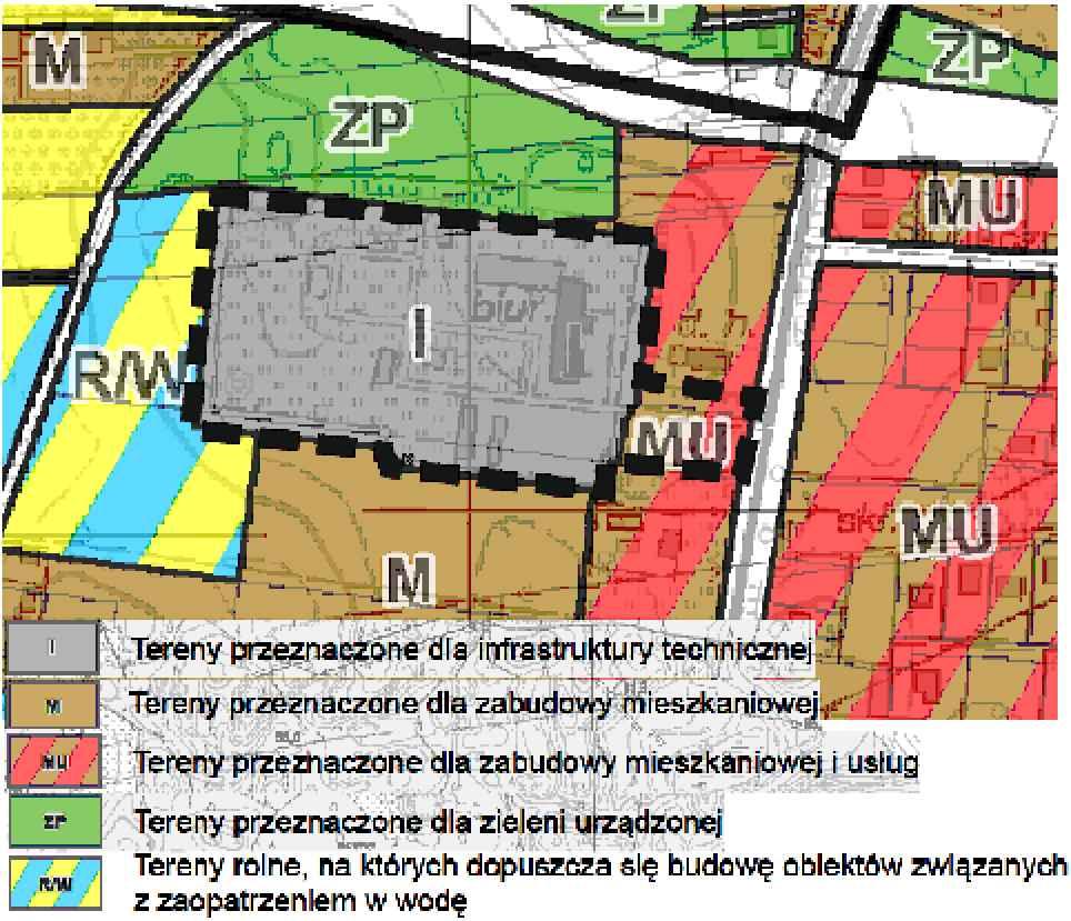 U LINIE ROZGRANICZAJĄCE I OZNACZENIA OBOWIĄZUJĄCEGO MPZP OBSZARU POŁOŻONEGO W REJONIE ULIC LUBICHOWSKIEJ, SKOŚNEJ, RODZINNEJ, BRATERSKIEJ, MALINOWEJ, ZACHODNIEJ W STAROGARDZIE GDAŃSKIM (OBSZAR STREFY