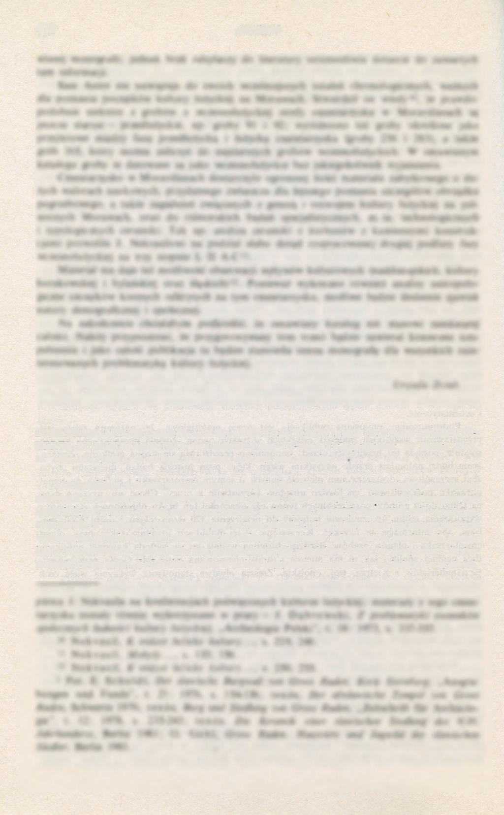 426 RECENZJE Ewald Schuldt, GROSS RADEN. EIN SLAWISCHER TEMPELORT DES 9./10. JAHRHUN- DERTS IN MECKLENBURG, [w:] Schriften zur Ur- und Frühgeschichte, 39 Berlin 1985, ss.