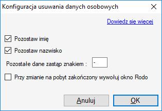 Automatycznie zapisywane są tam dane : kto wprowadził dane do systemu oraz kiedy. Ponadto istnieje możliwość uzupełnienia innych danych, np.