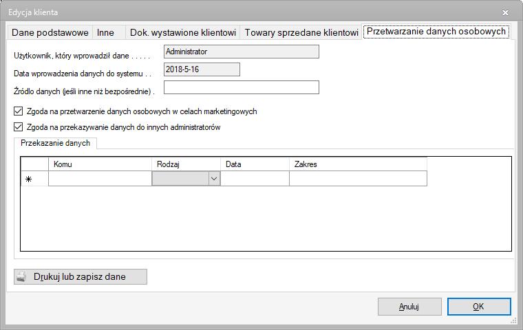 W wersji programu mfaktura Standard tylko ta druga opcja stanowi