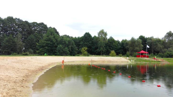 Organizator kąpieliska sporządził harmonogram pobierana próbek wody, który został zatwierdzony przez PPIS w Bełchatowie.