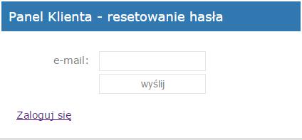 3. EKRAN PRACY Po zalogowaniu do Panelu Klienta wyświetli się strona główna programu.