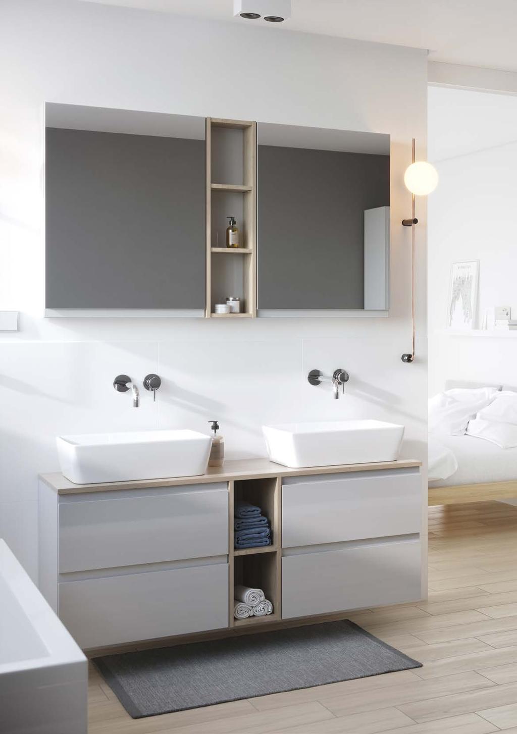 MEBLE I UMYWALKI MODUO MODUO FURNITURE AND WASHBASINS łazienka naprawdę Twoja a bathroom you really love Szeroki