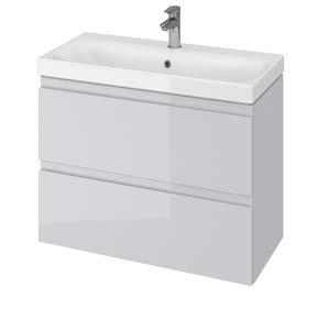 50 biała MODUO SLIM 50 washbasin cabinet white szer./width: 49,4 cm, gł./depth: 34,5 cm wys./height: 57 cm Szafka podumywalkowa MODUO SLIM 60 biała MODUO SLIM 60 washbasin cabinet white szer.