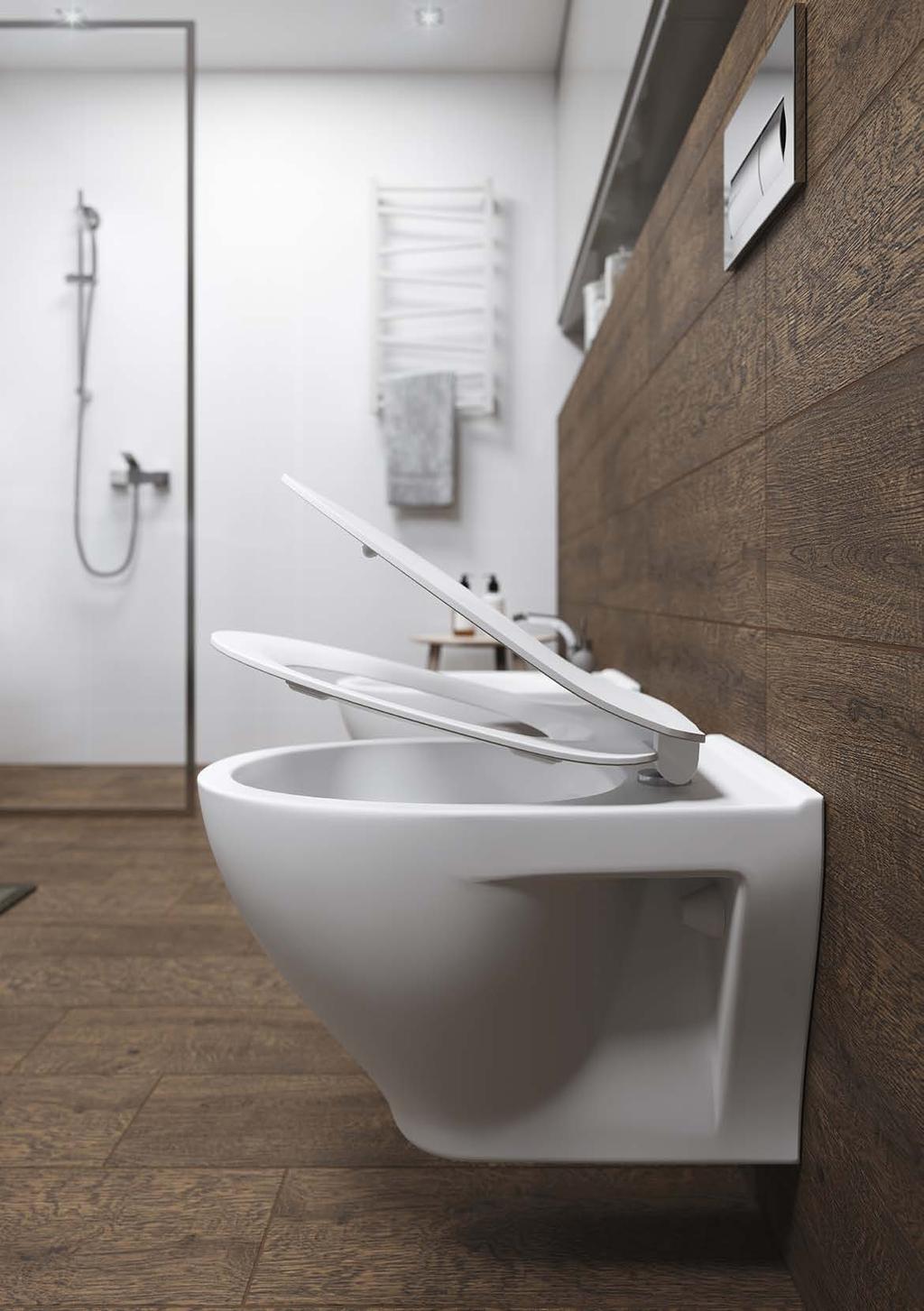 TOALETY MODUO MODUO TOILETS Funkcjonalna toaleta Functional toilet DESKA WOLNOOPADAJĄCA SOFT-CLOSE TOILET SEAT