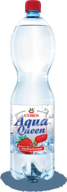 AQUA QUEEN - GAZOWANA FLAVOURED CARBONATED WATER 1,5 L truskawka