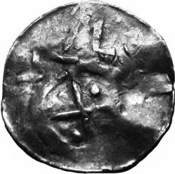 Skala 1,5:1 Anglia, Etelred II (978 1016), pens, typ nieokreślony (2 szt.); Knut (1016 1035), pens, typ nieokreślony (1 szt.); Czechy (?
