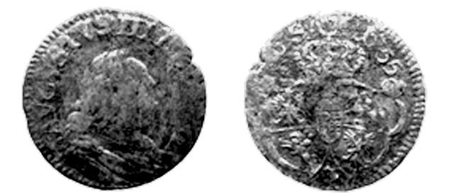 3. Bawaria, Karol Albert (1726 1745) jako wikariusz, 3 krajcary (grosz), 1740, men. Monachium. Av.: D G CAR ALB U B DUX ARCHID & EL, popiersie wikariusza w zbroi z płaszczem w prawo. Rv.