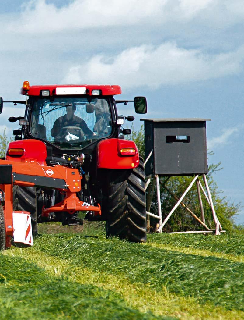 ŁATWY I SZYBKI TRANSPORT Przestawienie maszyny z pozycji roboczej w transportową zajmuje mniej niż 10