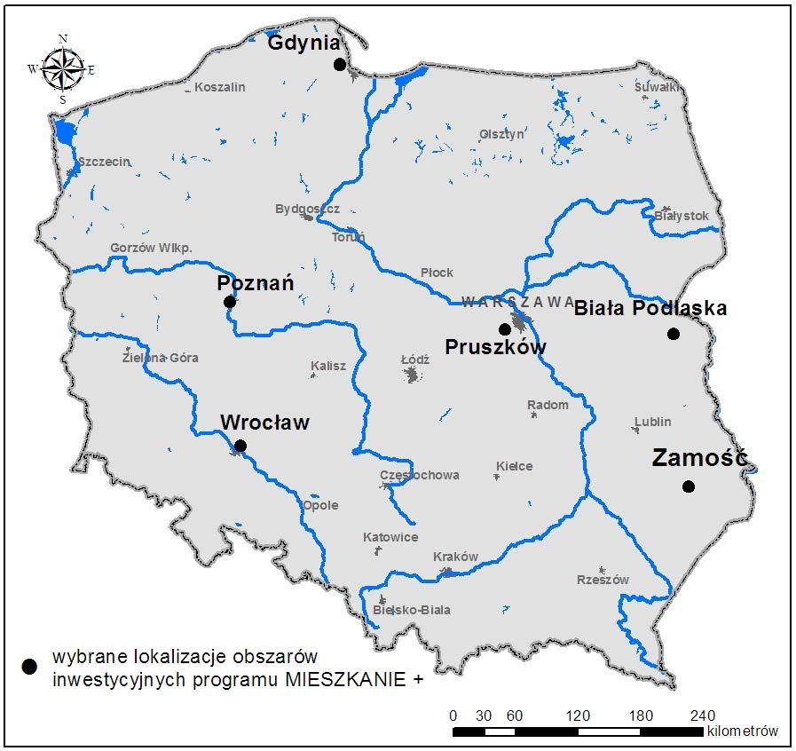1. Lokalizacja obszaru badań W związku z typowo metodycznym i pilotażowym charakterem prac w projekcie Geothermal4PL oraz ramami czasowymi jego realizacji wybrano sześć przykładowych lokalizacji