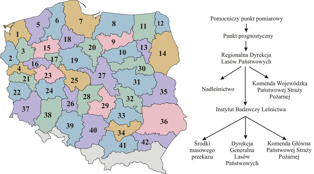 1.3.9. Podział obszarów leśnych na strefy prognostyczne dokonywany jest przez Instytut Badawczy Leśnictwa i zatwierdzany przez Dyrektora Generalnego Lasów Państwowych.