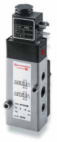 SERIA 9700 Zawory elektromagnetyczne suwakowe pośredniego działania Do napędów jednostronnego i dwustronnego działania z przyłączem NAMUR DN 6 mm - 3/, 5/, 5/3, NC/APB, G/4 Możliwość uzyskania