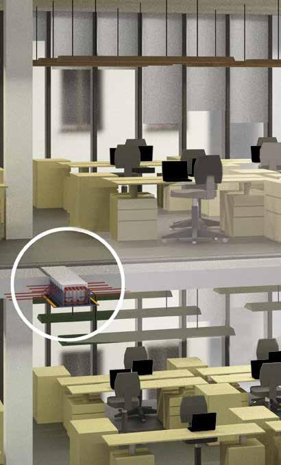 PFEIFER-Hybridbeam Większa powierzchnia użytkowa Gładka dolna powierzchnia stropu Możliwych 11 zamiast 10 kondygnacji Większy rozstaw słupów Prosty montaż instalacji Szybki