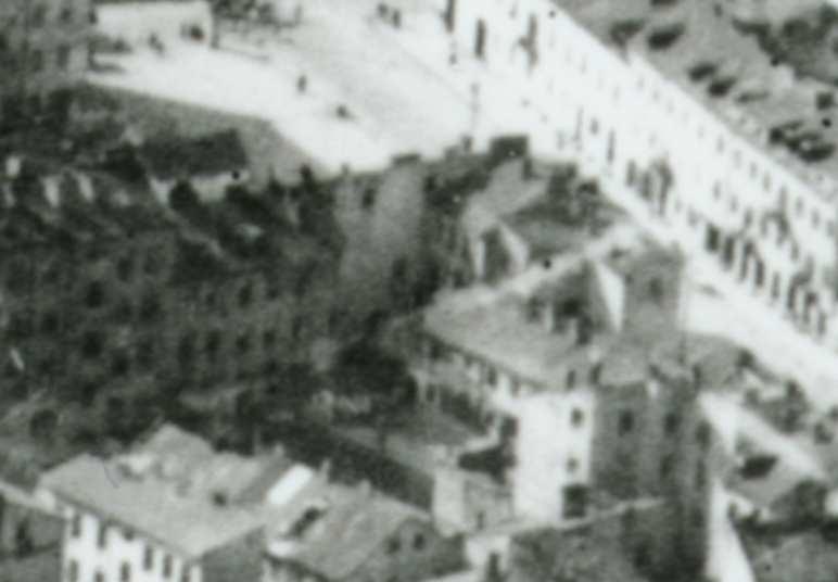 the 1930s, Targowa street, Fragmnt panoramy