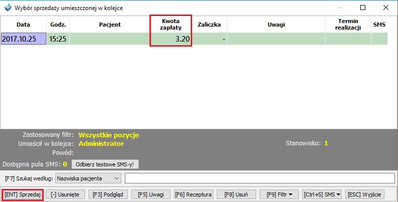 Pakiet zmian w systemie związany ze zmianami na 1 czerwca 2017 Rys.5 Krok 1. Wybór sprzedaży umieszczonej w kolejce cena zapłaty stara Rys.5 Krok 2. Potwierdzenie sprzedaży z kolejki Rys.5 Krok 3.