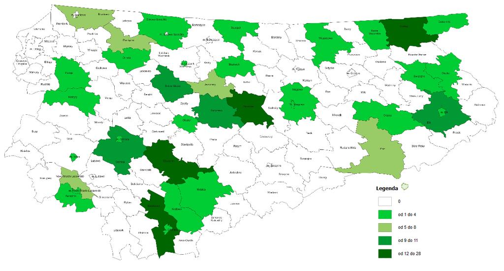 Liczba sprawców przemocy w rodzinie w województwie warmińsko-mazurskim w 2017 r.