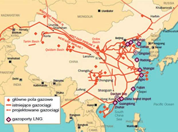 Za realizację zarówno krajowych, jak i międzynarodowych projektów rurociągów odpowiedzialna jest założona w 1973 roku państwowa firma China Petroleum Pipeline Bureau (CPP) [2].